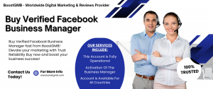 Buy Verified Facebook Business Manager - BoostGMB