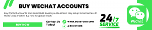 Buy WeChat Accounts From BoostGMB.com