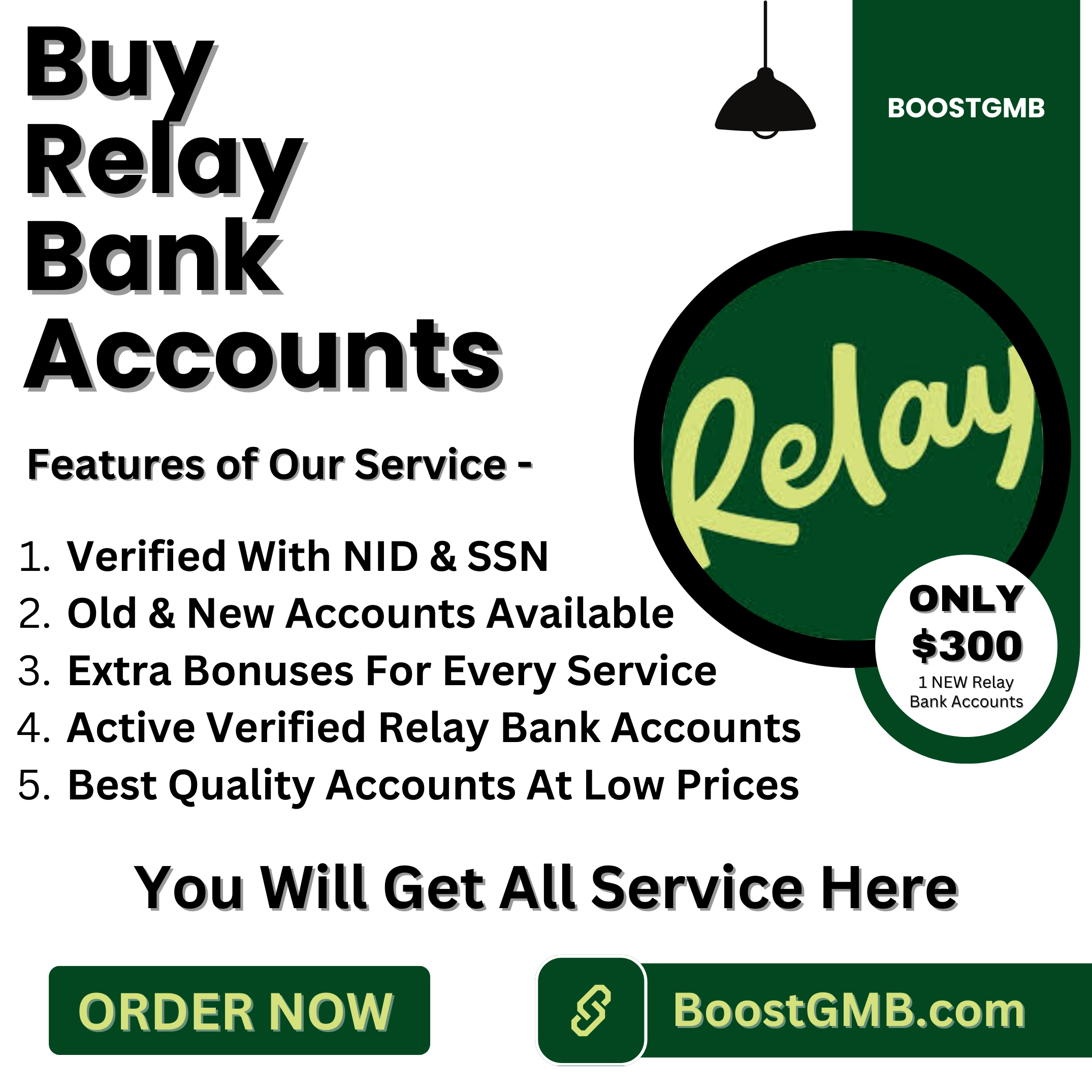 Buy Relay Bank Accounts - BoostGMB