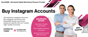 Buy Instagram Accounts - BoostGMB