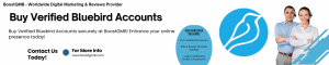 Buy Verified Bluebird Accounts From BoostGMB.com