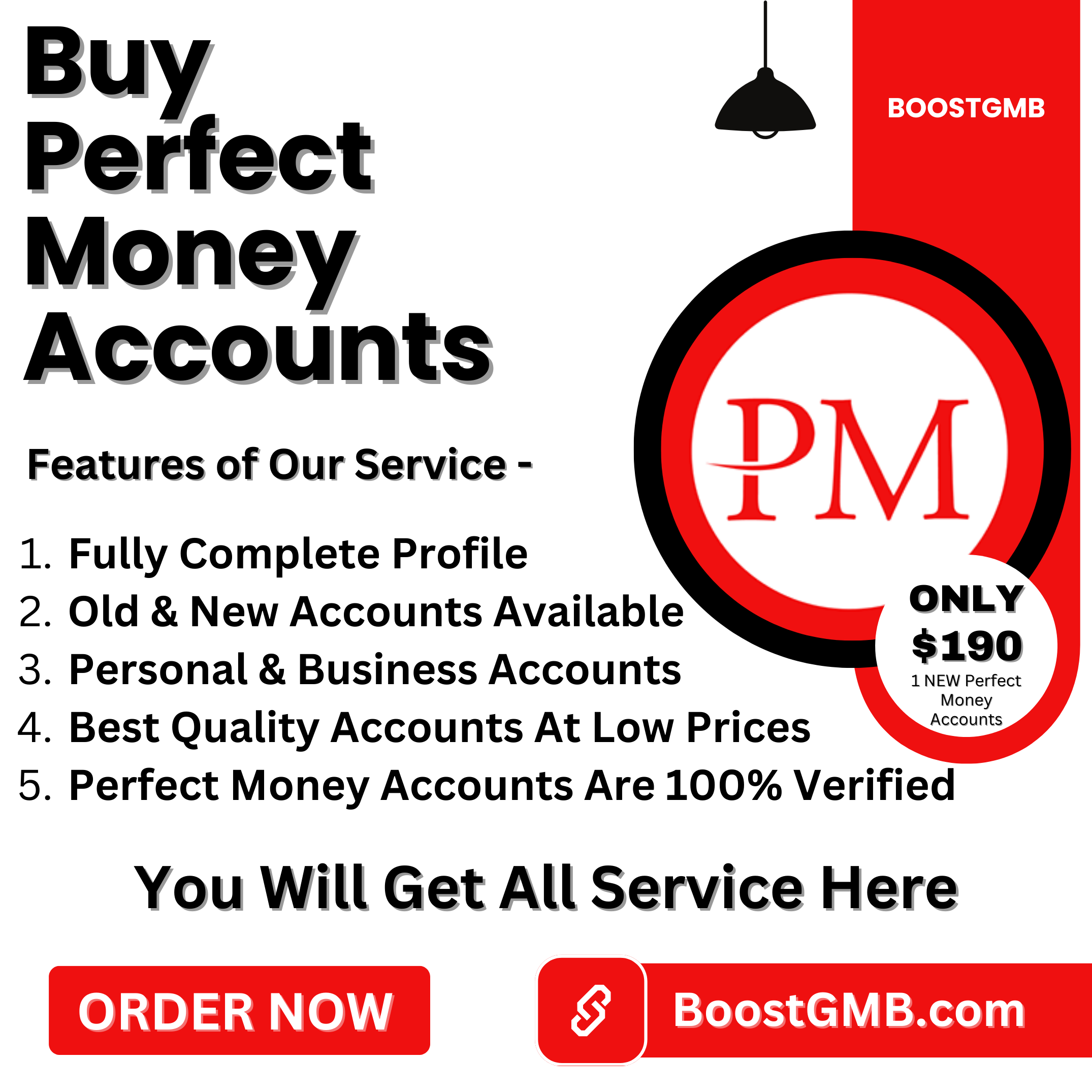 Buy Perfect Money Accounts - BoostGMB