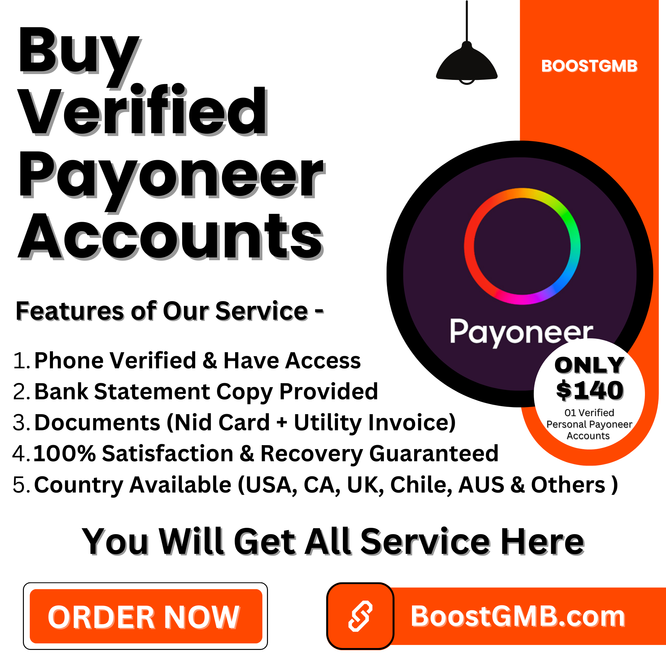 Buy Verified Payoneer Accounts - BoostGMB
